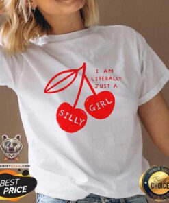 Funny Literally Just A Silly Girl V-neck