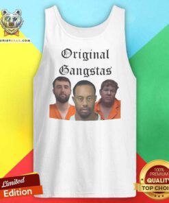 Funny Scottie Scheffler Tiger Woods John Daly Original Gangstas Mugshot Tank-top