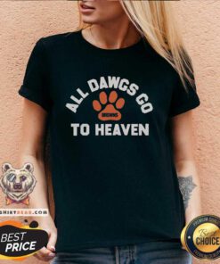 Good Cleveland Browns All Dawgs Go To Heaven V-neck