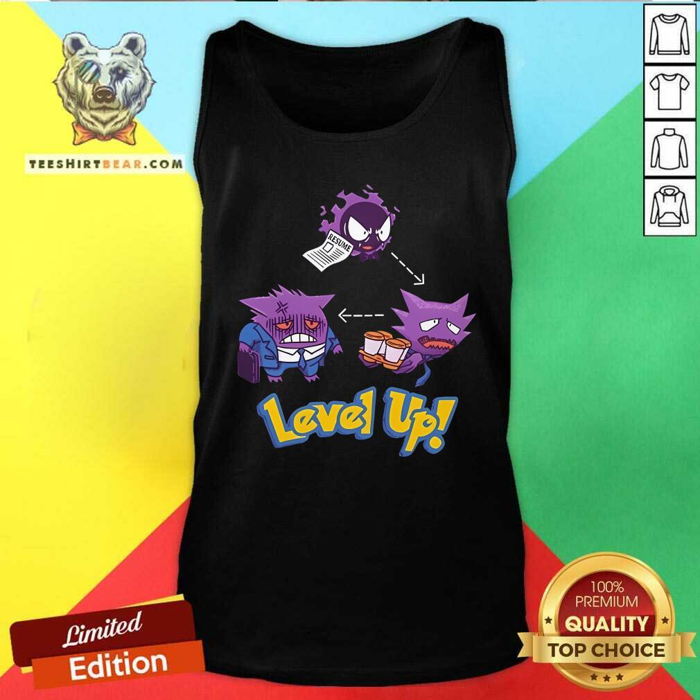 Good Gengar Pokemon Level Up Tank-top