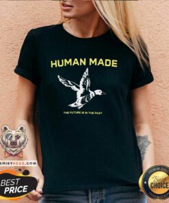 Good Human Made The Future Is In The Past Bird V-neck