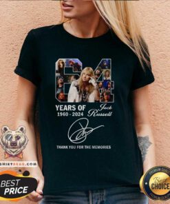 Good Jack Russell 64 Years Of 1960-2024 Thank You For The Memories V-neck