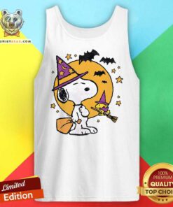 Good Juniors' Peanuts Snoopy And Woodstock Halloween Tank-top