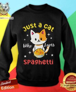Good Just A Cat Loves Spaghetti Sweatshirt