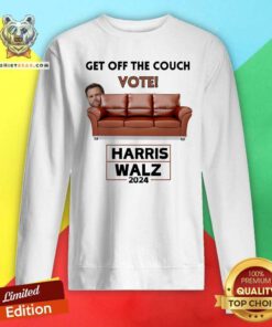 Great Get Off The Couch Vote Tim Walz Jd Vance Harris Walz 2024 Sweatshirt