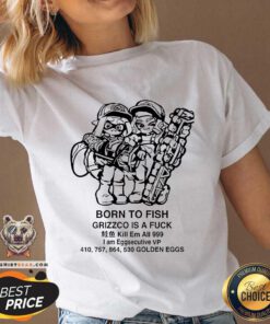 Great Splatoon Born To Fish Grizzco Is A Kill Em All 999 V-neck