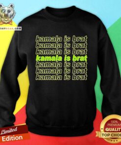 Great Vintage Kamala Is Brat Meme Kamala Harris 2024 Sweatshirt