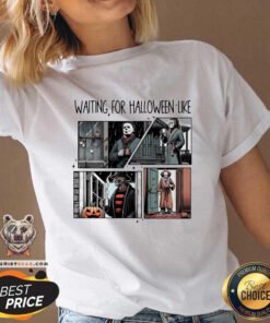 Great Waiting For Halloween Like Movie Horror Characters V-neck