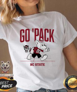 Happy North Carolina State Wolfpack Go Pack Mascot 2024 V-neck
