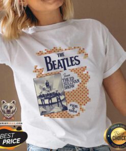 Happy The Beatles Checker Board V-neck