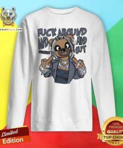 Hot Dunkare Low Diffused Blue 11s Screw Around Bear Sweatshirt