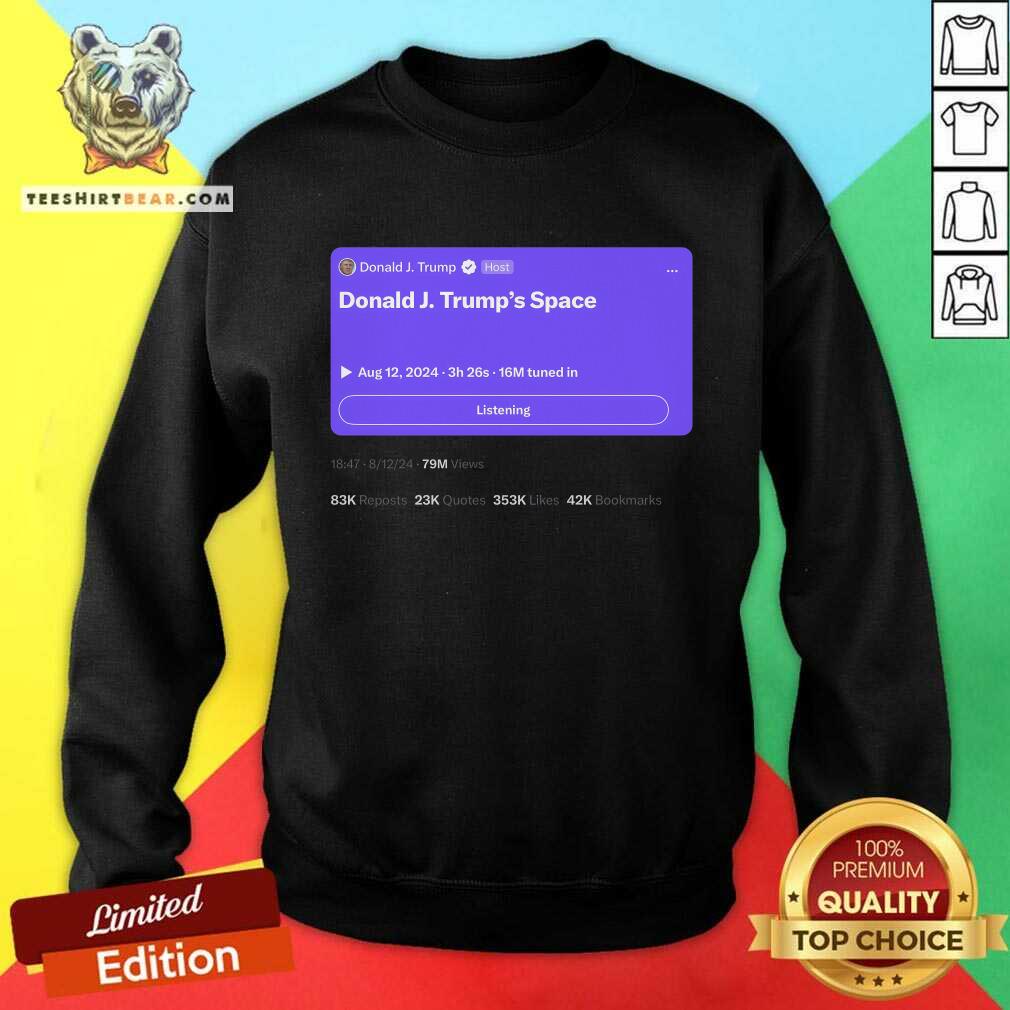 Hot Elon Musk Interview Trump Listen Live Sweatshirt