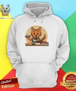 Hot Food Preparation Worker Cat Cartoon Hoodie