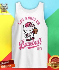 Hot Hello Kitty Dodgers Baseball 1890 Tank-top