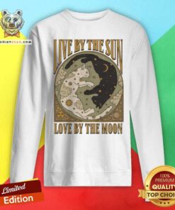 Hot Live By The Sun Love By The Moon Cats Sweatshirt