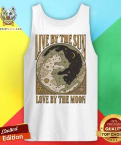 Hot Live By The Sun Love By The Moon Cats Tank-top