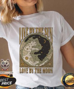 Hot Live By The Sun Love By The Moon Cats V-neck