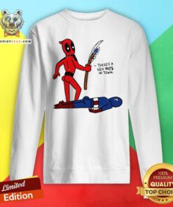 Hot Marvel Official There’s A New In Town Sweatshirt