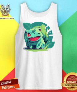 Hot Pokemon Bulbasaur Grass Starter Paint Tank-top