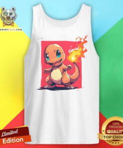 Hot Pokemon Charmander Fire Starter Paint Tank-top