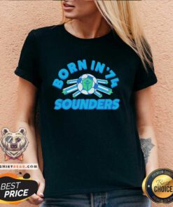 Hot Seattle Sounders FC Born In ’74 Logo V-neck