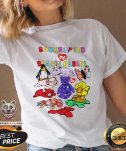 Nice Bankrupted By Beanie Babies V-neck