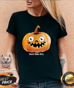 Nice Gourd Vibes Only Halloween V-neck
