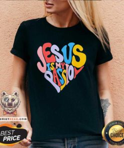 Nice Jesus Is My Passion Heart V-neck