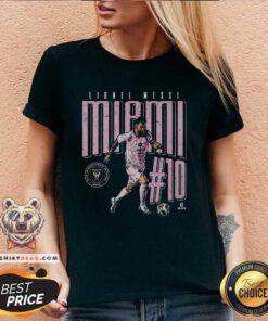 Nice Lionel Messi Inter Miami CF 500 Level Dash V-neck