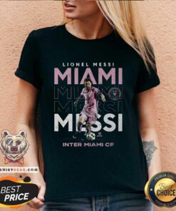 Nice Lionel Messi Inter Miami CF 500 Level Miami V-neck