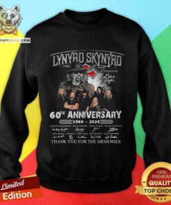 Nice Lynyrd Skynyrd Gary Rossington 60th Anniversary 1964-2024 Sweatshirt