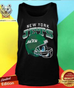 Nice New York Jets Gradient Helmet Tank-top