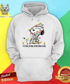 Nice Snoopy And Woodstock It's Fine I'm Fine Everything Is Fine Hoodie