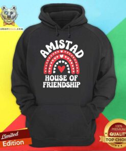 Official Amistad House Of Friendship Boho Heart Rainbow Hoodie