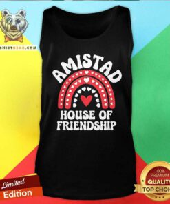 Official Amistad House Of Friendship Boho Heart Rainbow Tank-top
