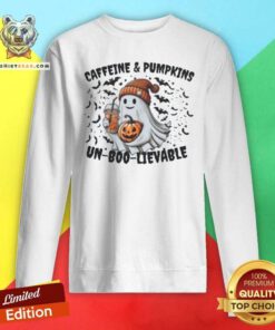 Official Caffeine And Pumpkins Un Boo Lievable Halloween Sweatshirt