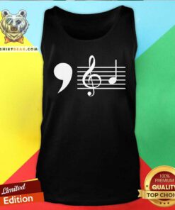 Official Comma La Music Notes Kamala Harris Music Teacher Tank-top
