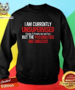 Official Currently Unsupervised But The Possibilities Are Endless Sweatshirt