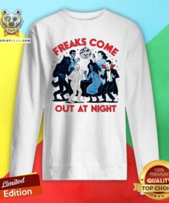 Official Freaks Come Out At Night Disco Halloween Sweatshirt