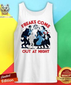 Official Freaks Come Out At Night Disco Halloween Tank-top