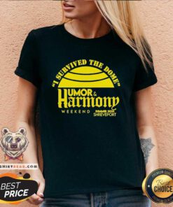 Official I Survived The Dome Humor & Harmony Weekend V-neck