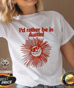 Official I’d Rather Be In Austin V-neck