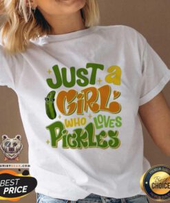 Official Just A Girl Who Loves Pickle V-neck