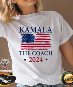 Official Kamala And The Coach America Flag 2024 V-neck