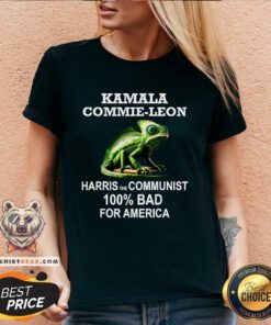 Official Kamala Commie Leon Harris Communist 100% Bad For America V-neck