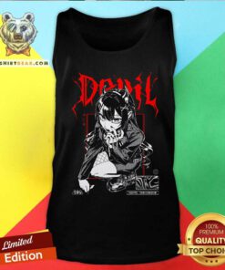 Original Cute Devil Danger Keep Out Anime Girl Tank-top