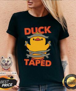 Original Cute Duck Taped V-neck