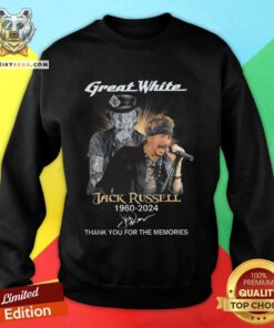 Original Great White Jack Russell 1960-2024 Signature Thank You Sweatshirt