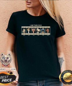 Original I Am This Old Cartoon Characters V-neck