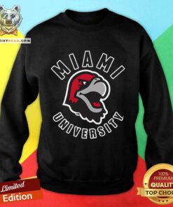 Original Miami University Redhawk Cartoon Logo Sweatshirt